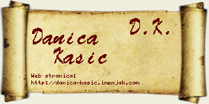 Danica Kašić vizit kartica